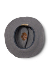 Kathleen Raffia Fedora - Denim