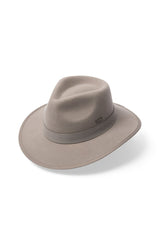 Vail - Wool Felt Fedora -Light Grey