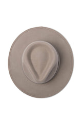 Vail - Wool Felt Fedora -Light Grey