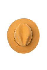 Aspen - Wool Felt Fedora- Mustard