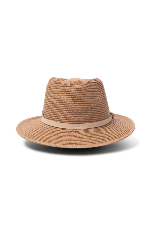 Florence - Raffia Trilby - Old Rose