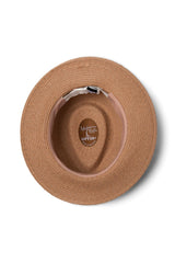 Florence - Raffia Trilby - Old Rose