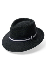 Bailey - Raffia Fedora - French Navy