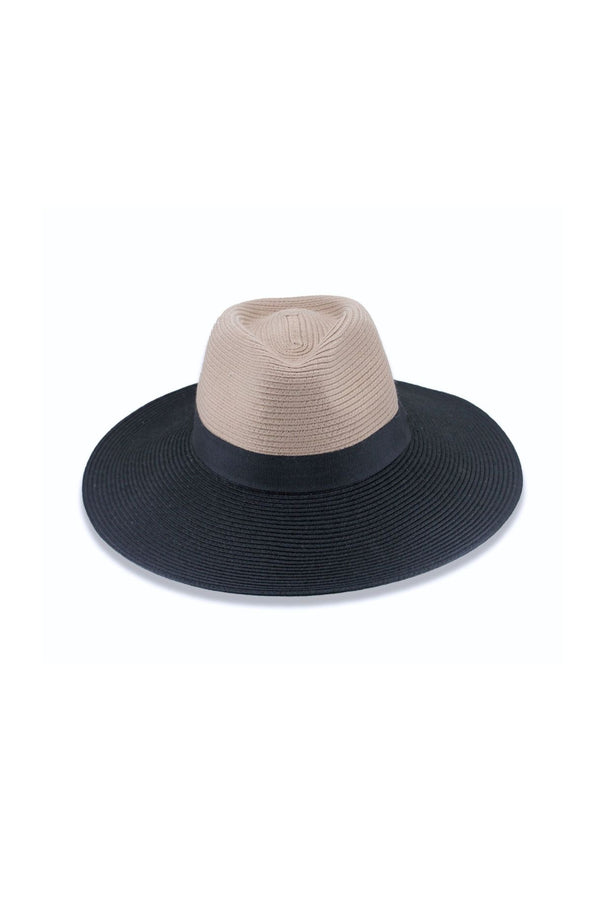 Maui - Wide Brim Flexibraid® - Black/Taupe