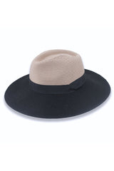 Maui - Wide Brim Flexibraid® - Black/Taupe