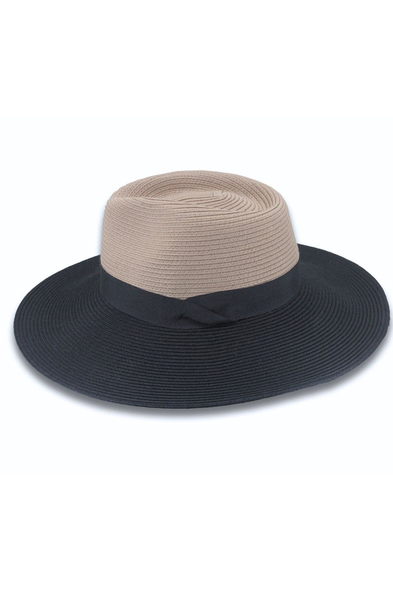 Maui - Wide Brim Flexibraid® - Black/Taupe