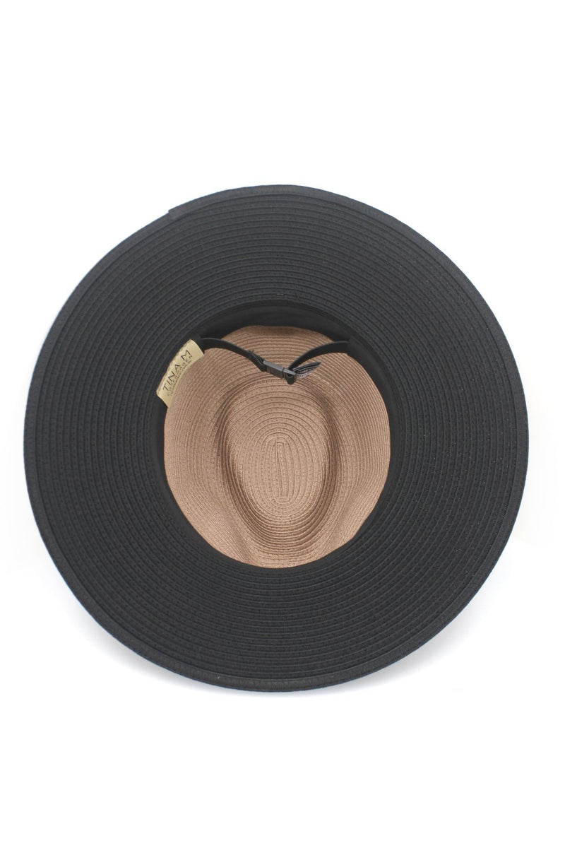 Maui - Wide Brim Flexibraid® - Black/Taupe