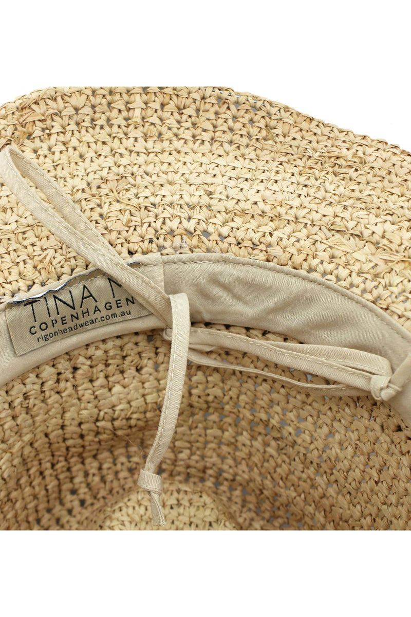 Ibiza - Raffia Cowboy Fedora - Natural