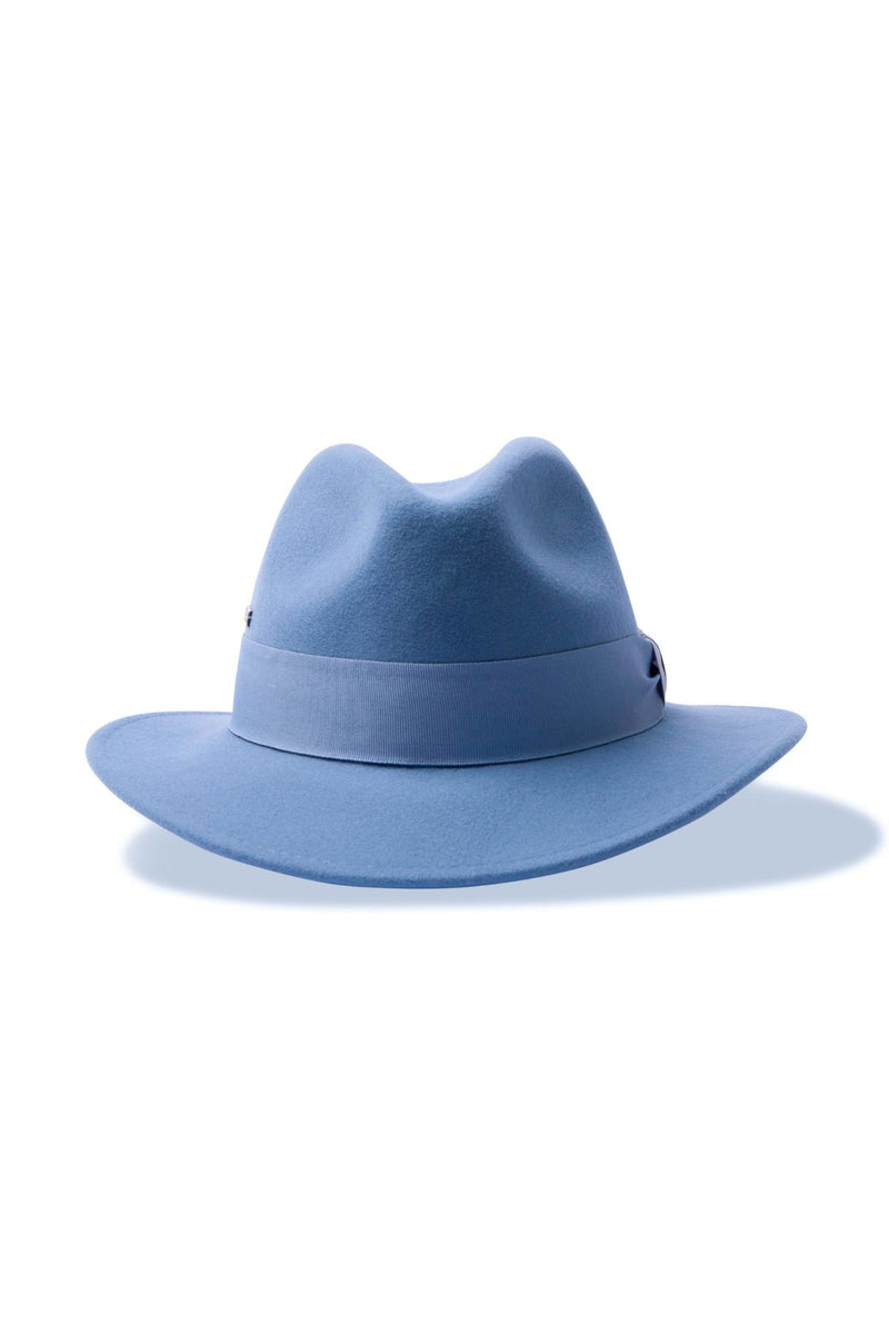 Boston - Wool Felt Fedora - Periwinkle