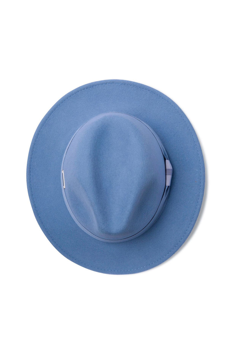 Boston - Wool Felt Fedora - Periwinkle