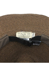 Capri - Raffia Fedora - Chocolate