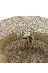 Dallas - Raffia Cowboy Fedora - Taupe