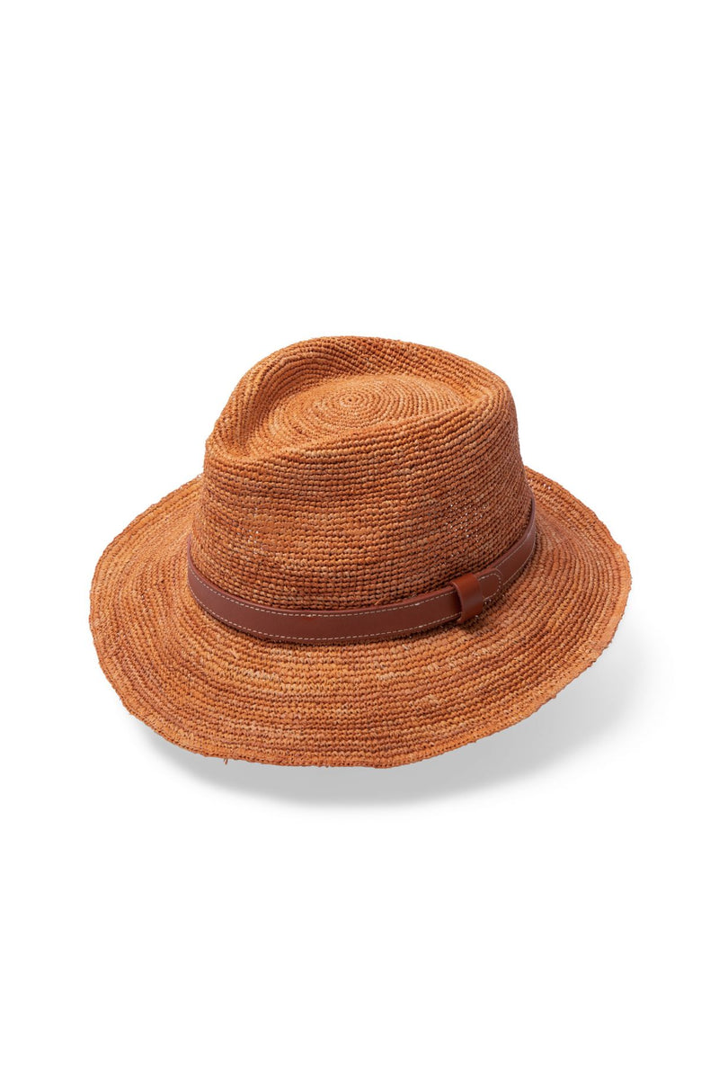 Rio - Raffia Trilby - Saffron