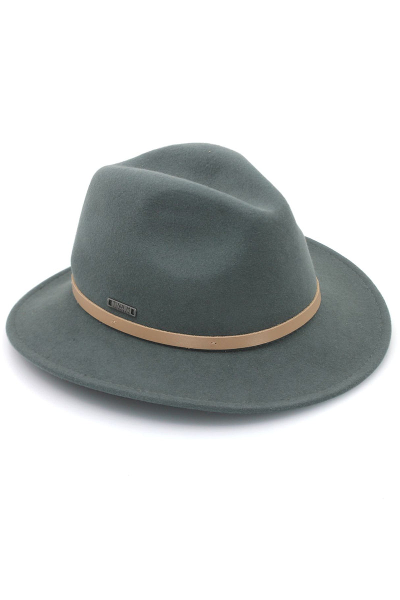 Laax Wool Felt Fedora - Blue Agave