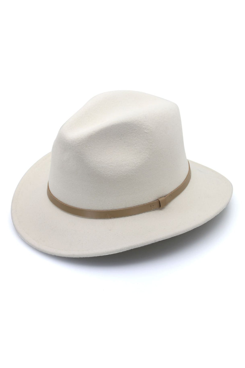 Laax - Wool Felt Fedora - Ivory