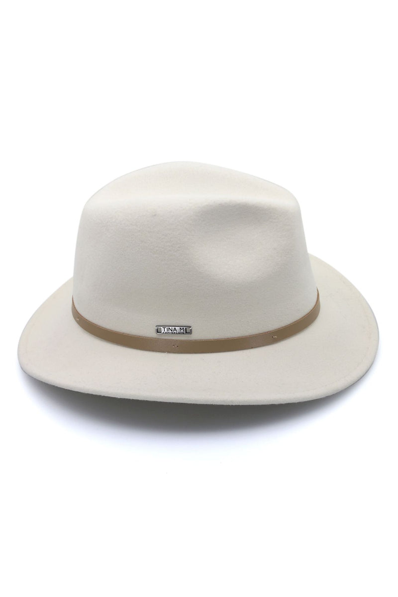 Laax - Wool Felt Fedora - Ivory