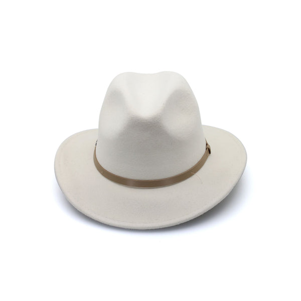 Laax - Wool Felt Fedora - Ivory