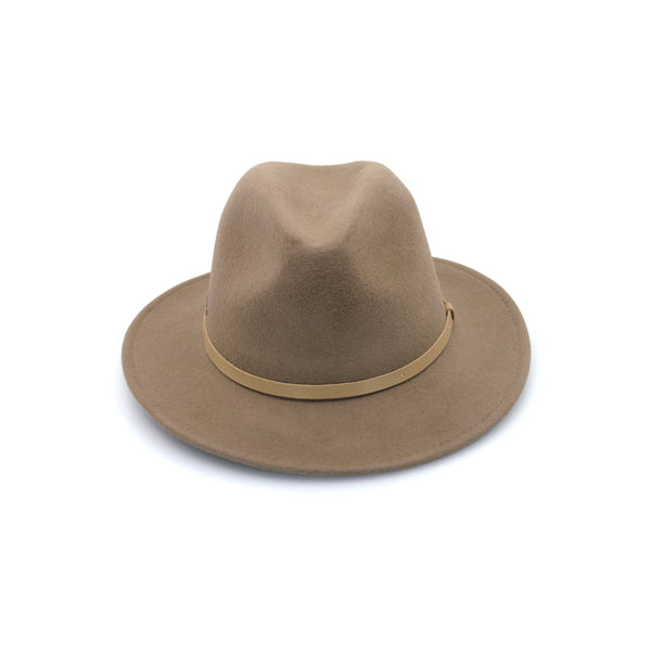 Laax Wool Felt Fedora - Mushroom