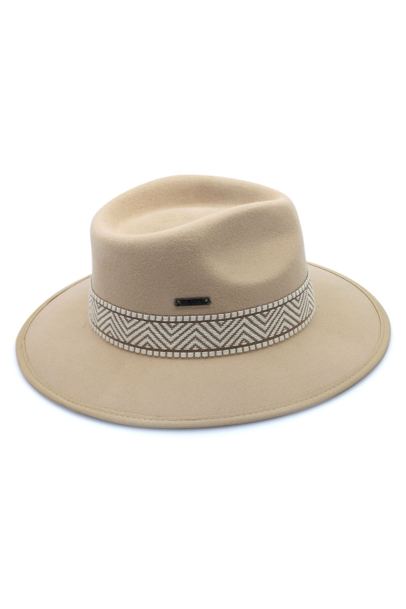 Niseko - Wool Felt Fedora - Beige