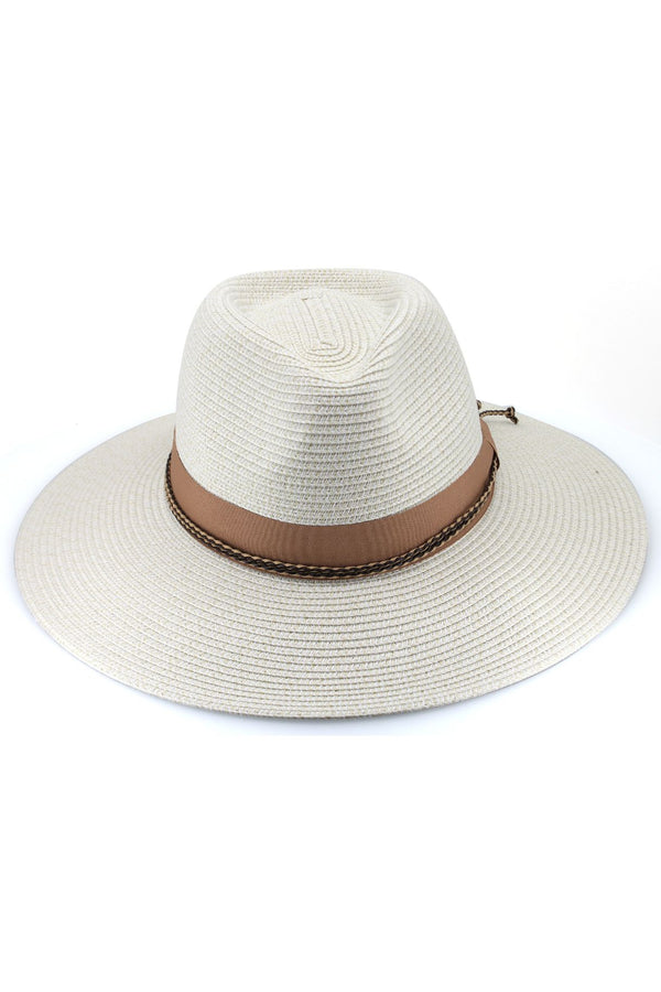 Bahama - Flexibraid® Fedora - Ivory/Nutmeg