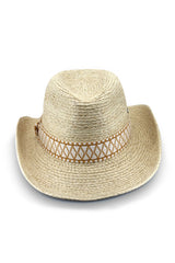 Casa - Raffia Cowboy Fedora - Sand