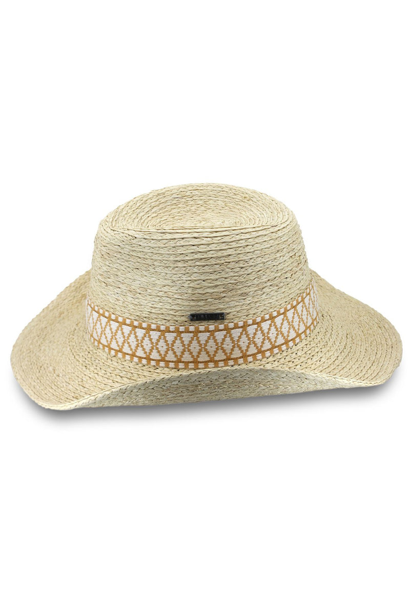 Casa - Raffia Cowboy Fedora - Sand