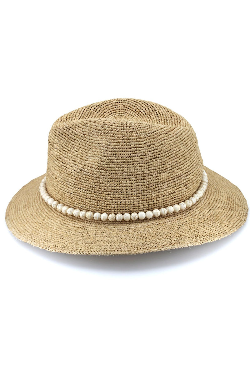 Rosa - Raffia Fedora - Natural