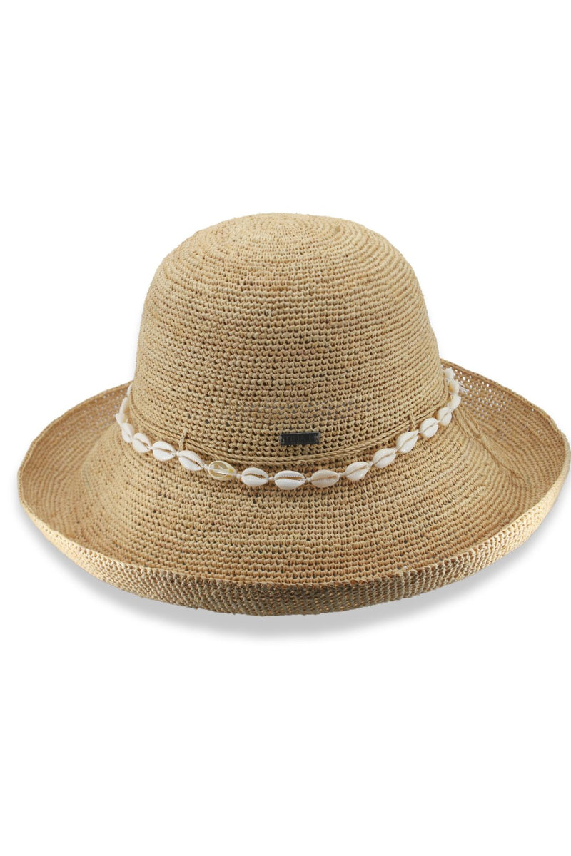 Hali - Raffia Breton- Natural/Puka Shell