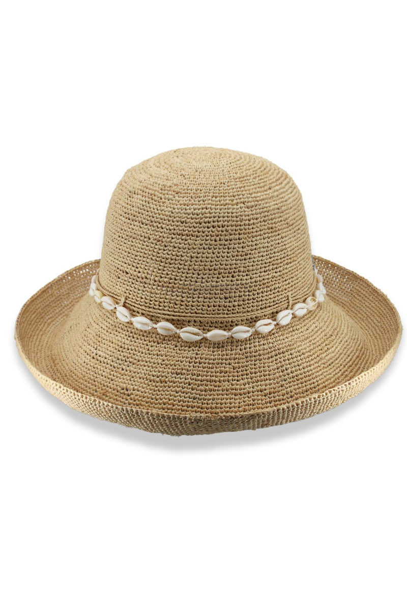 Hali - Raffia Breton- Natural/Puka Shell