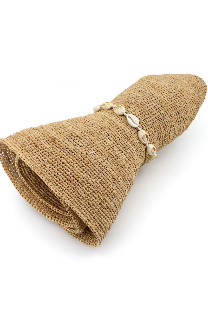 Hali - Raffia Breton- Natural/Puka Shell