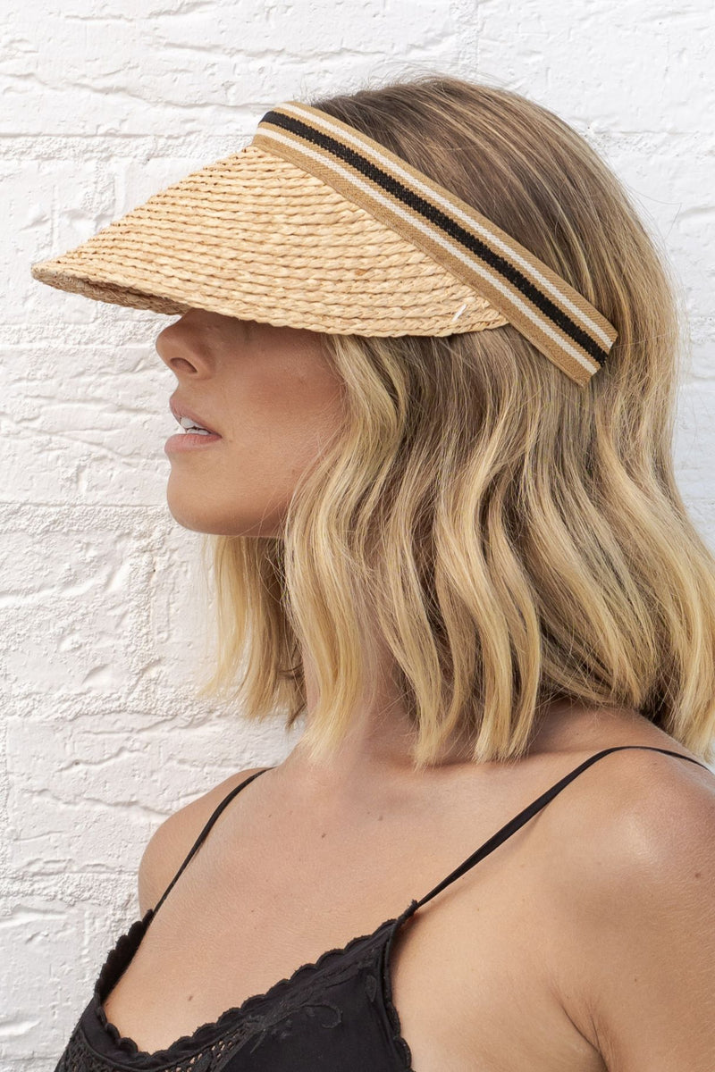 Cabarita - Raffia Visor - Natural