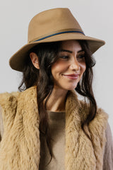 Jindabyne - Wool Felt Fedora - Camel