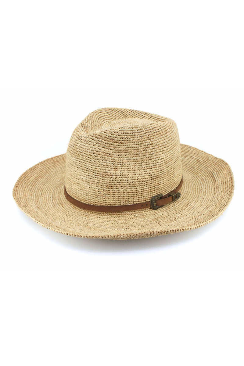 Riviera - Raffia Fedora - Natural