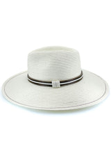 St Tropez - Flexibraid® Wide Brim Fedora - Ivory