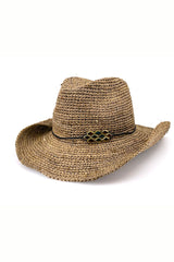 Kayce - Raffia Cowboy - Chocolate