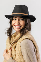 Verbier Felt Fedora - Black
