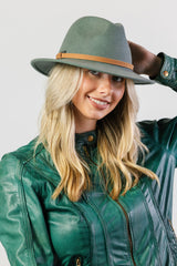 Verbier Felt Fedora - Blue Agave
