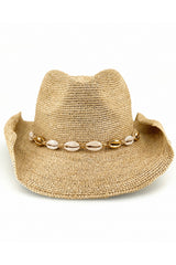 Goldie Raffia Cowboy - Natural