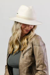 Hotham - Wool Felt Fedora - Ivory