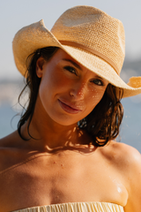 Riviera Raffia Cowboy - Natural
